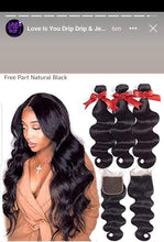 Load image into Gallery viewer, Brazilian Body Wave Bundles + Closure