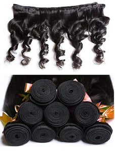 Brazilian Loose Deep Wave Bundles + Closure