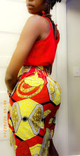 Load image into Gallery viewer, RED MOTHERLAND DRIP POCKET SKIRT